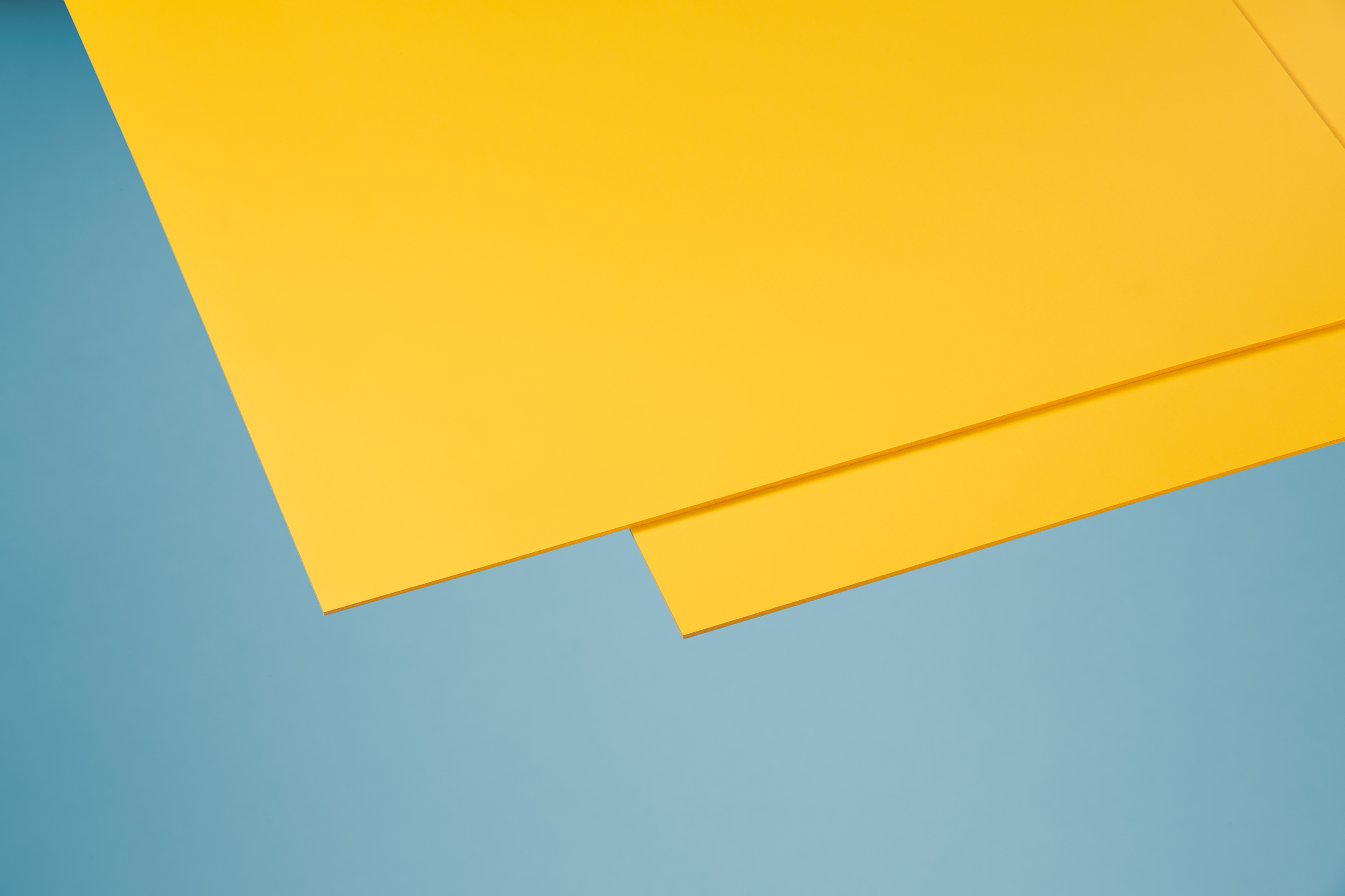 Hobbycolor glatt gelb aus PVC