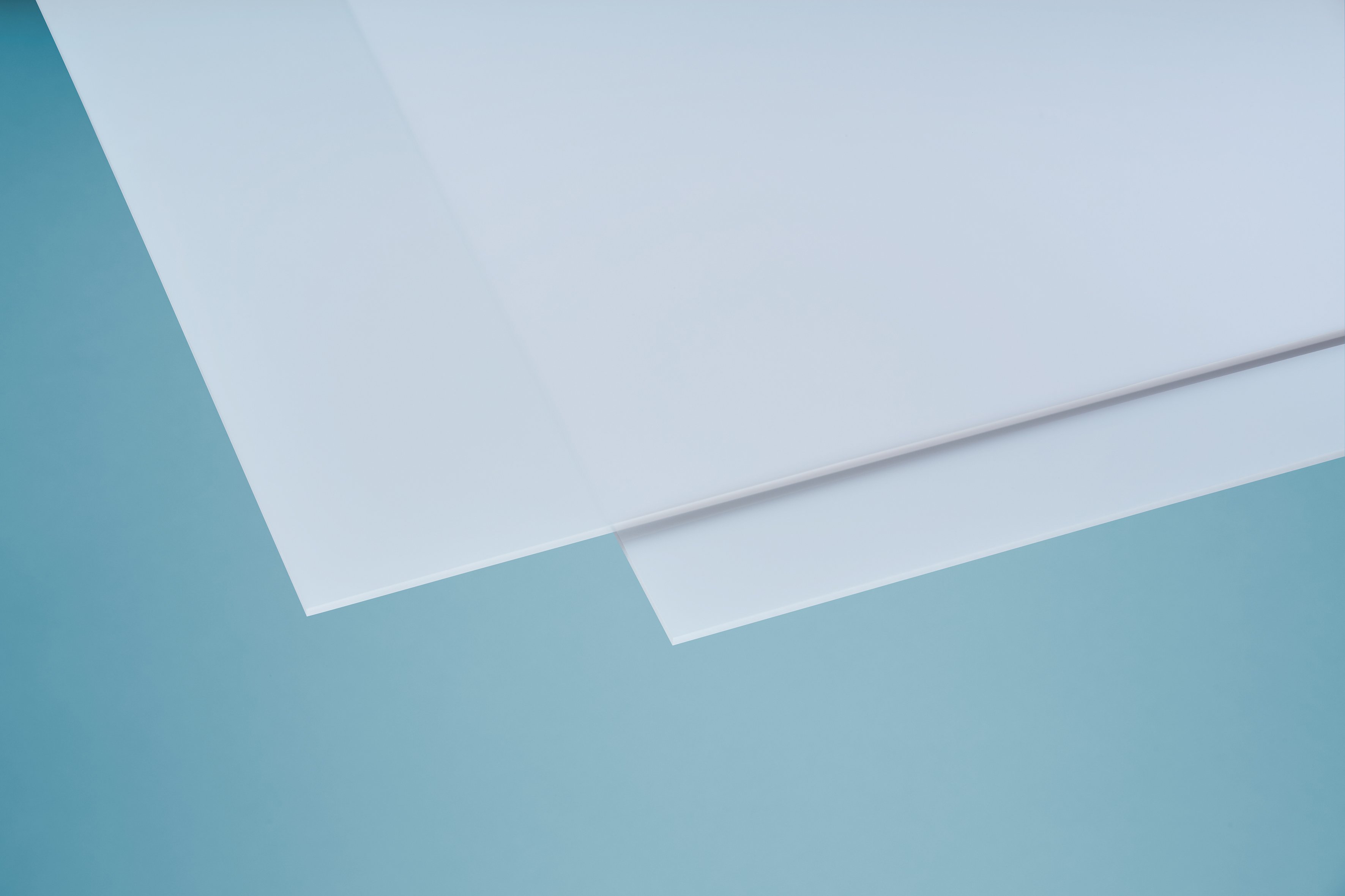 Polystyrolplatte eben glatt weiß-opal