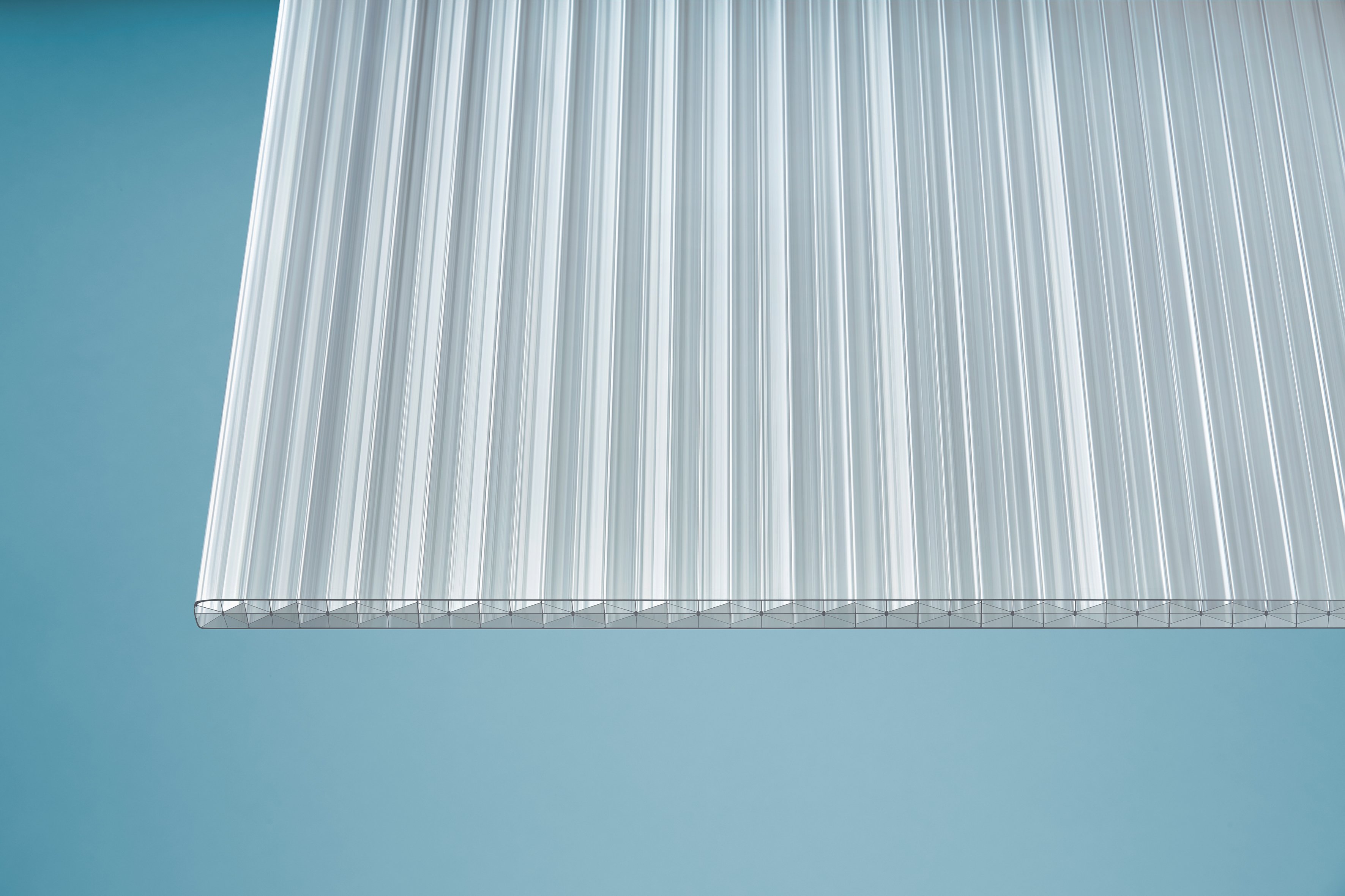 Polycarbonat Stegplatten 16 mm X-Struktur klar Polycarbonat Stegplatten 16 mm X-Struktur klar