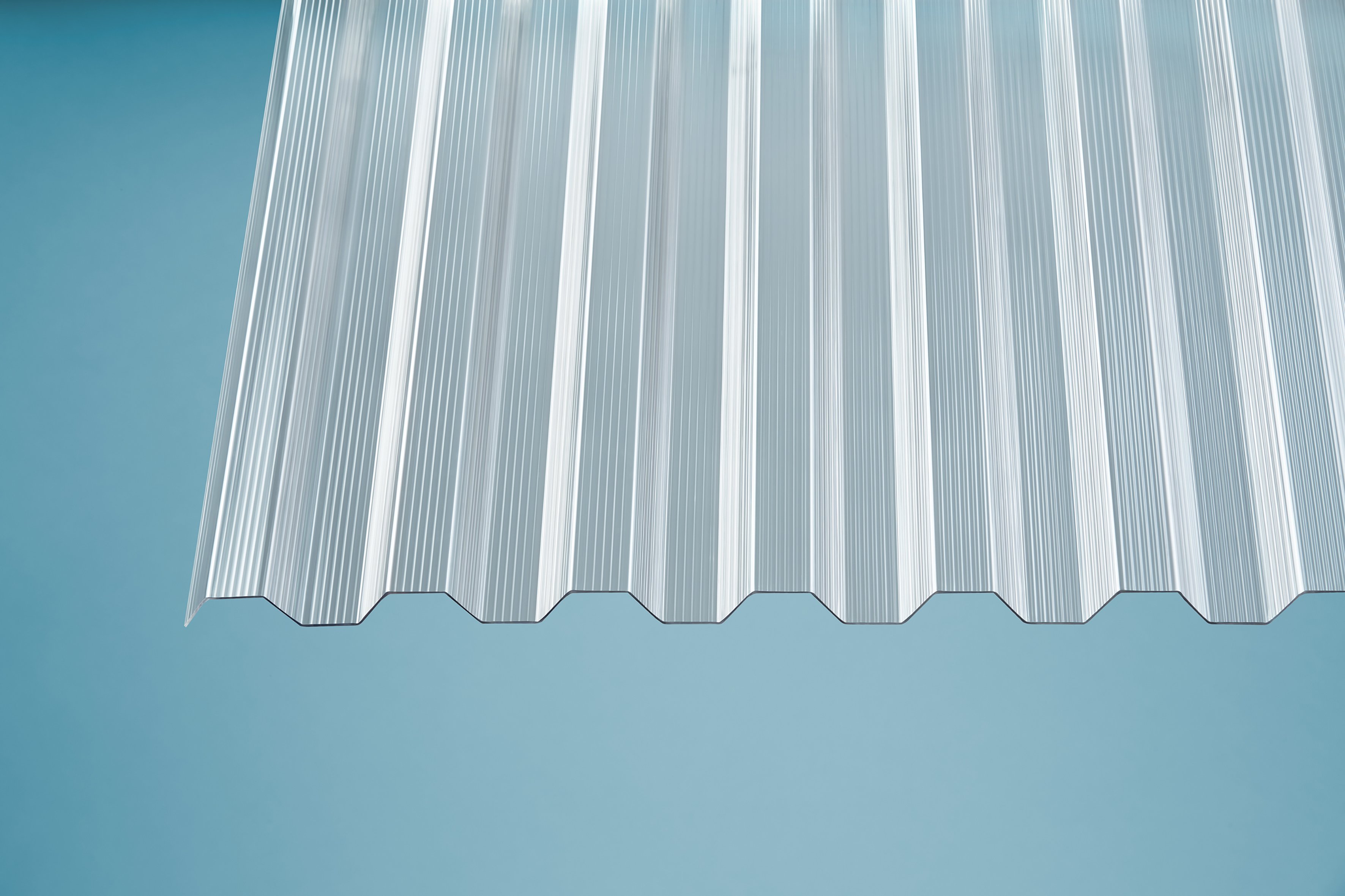 PC Profilplatten Trapez Gerillt klar 1,4 mm PC Profilplatten Trapez Gerillt klar 1,4 mm