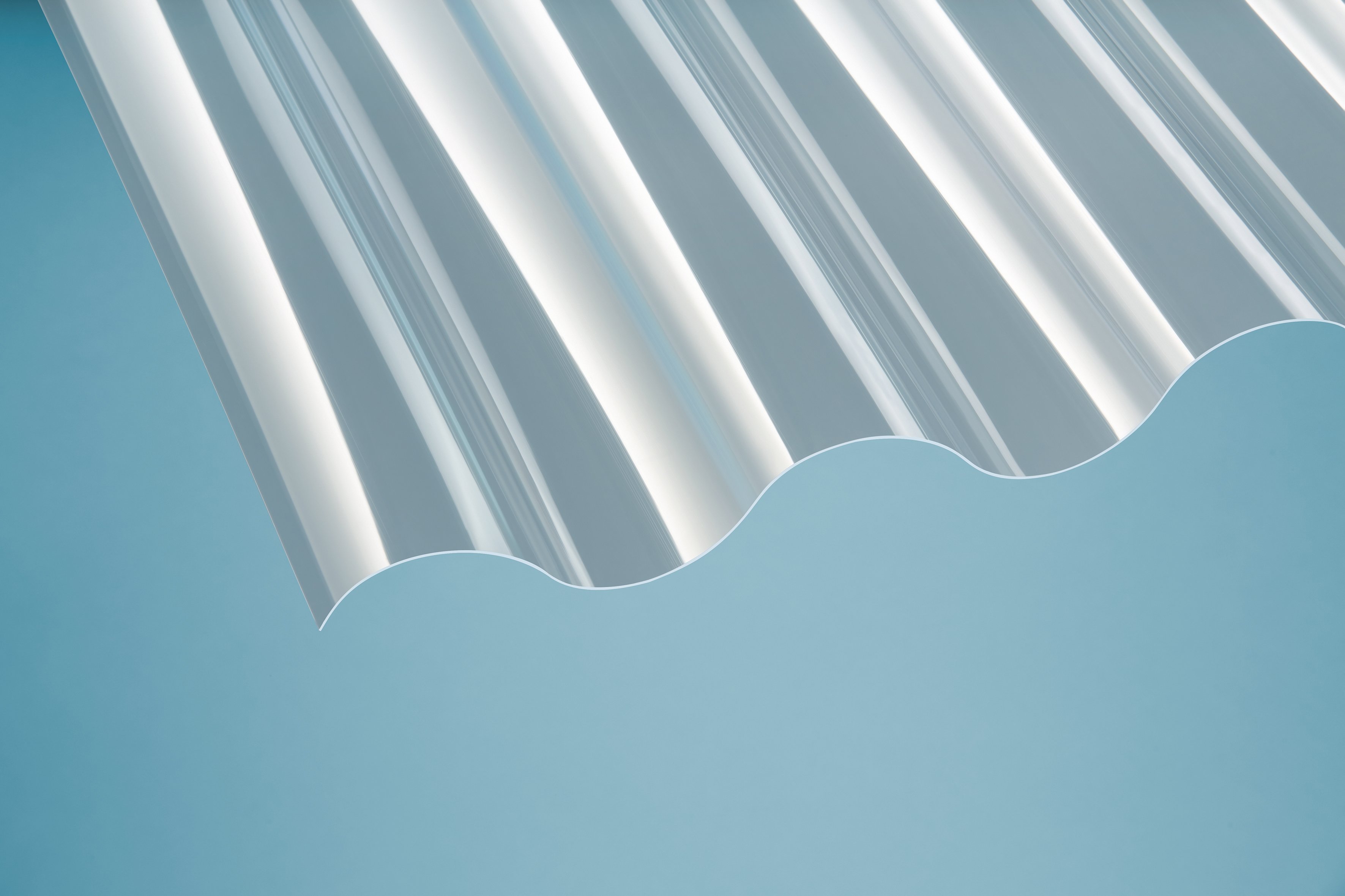 PVC Wellplatten P5 Sinus 177/51 - 1,2 mm
