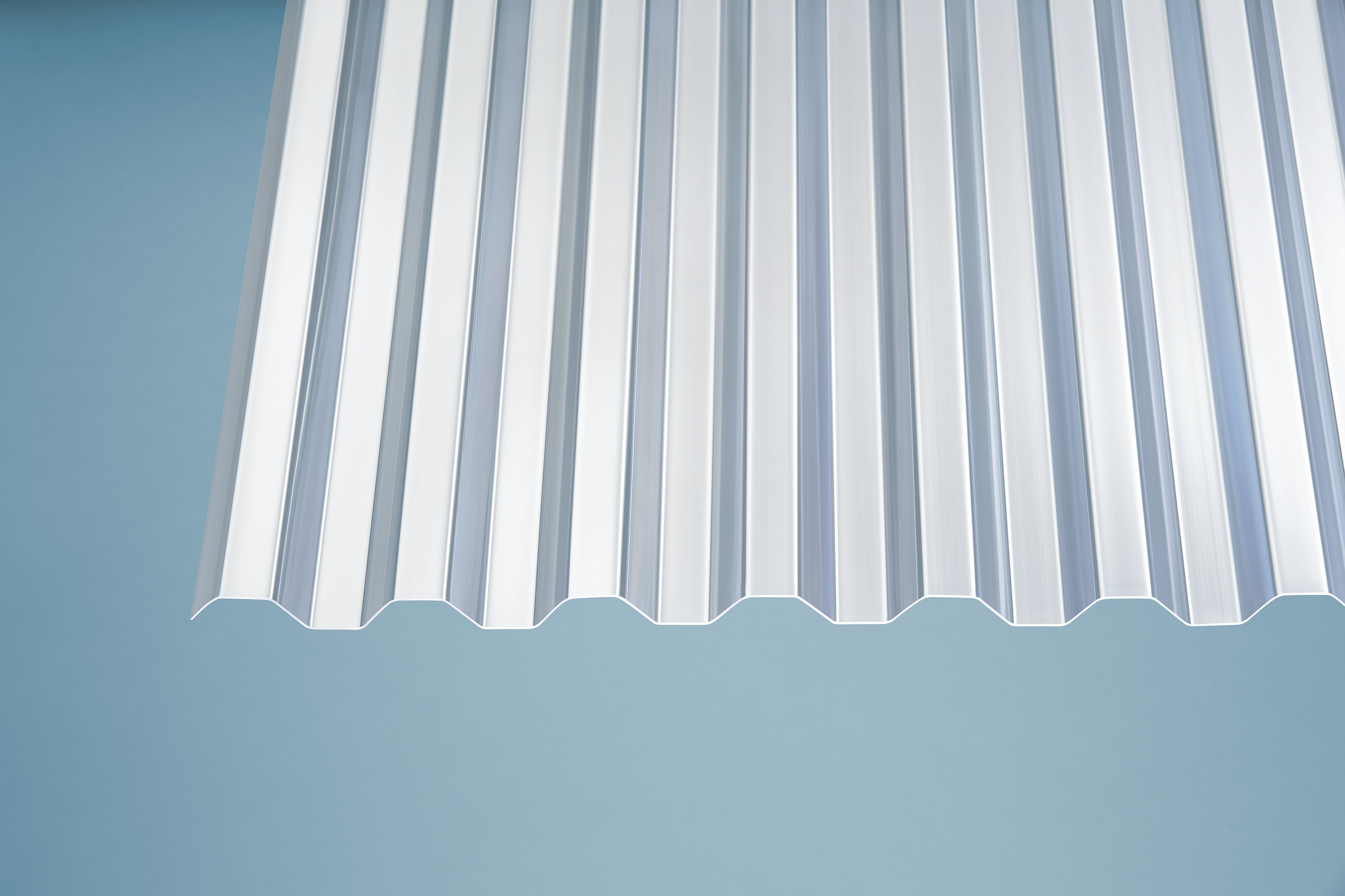 PVC Wellplatten 1,1 mm trapez klar