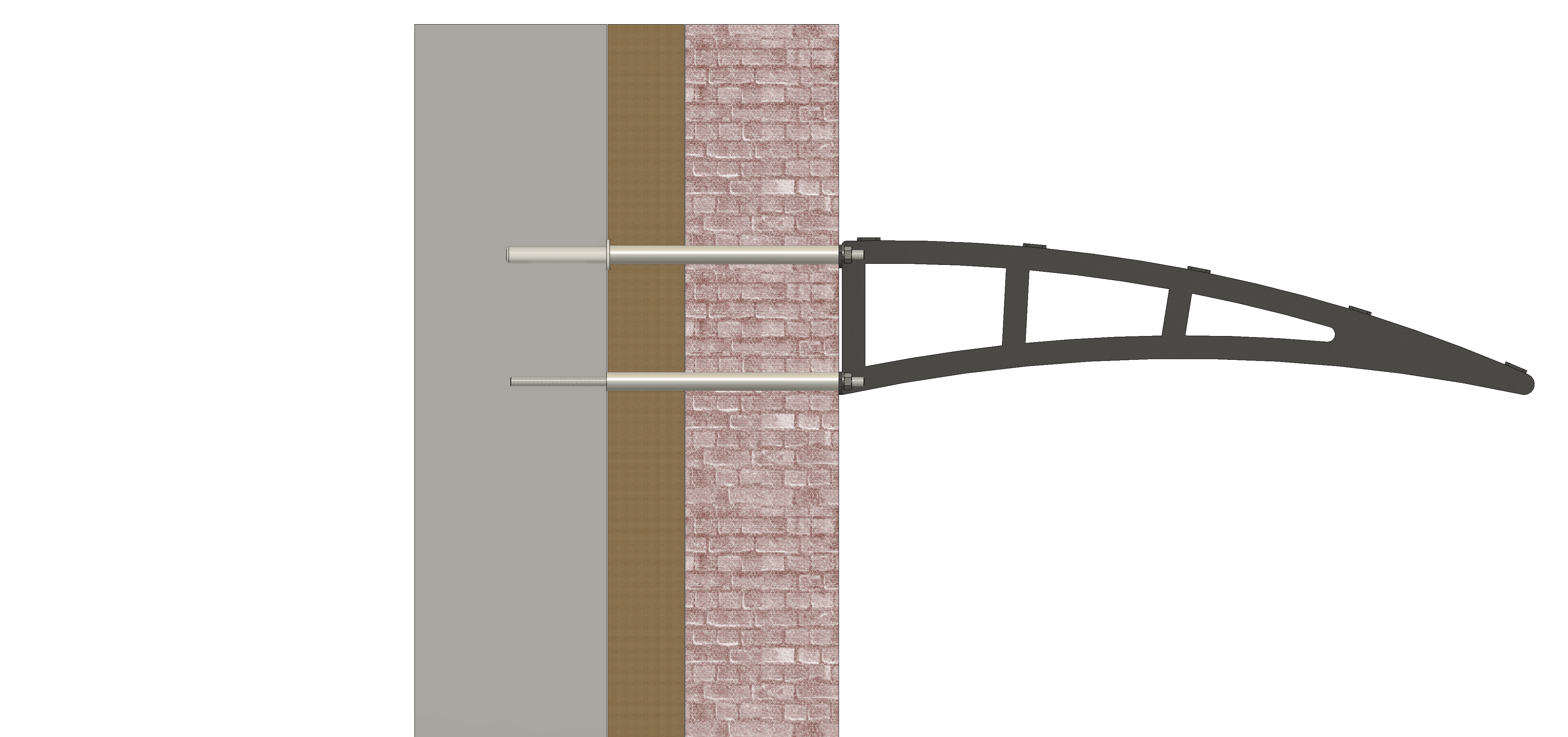 Befestigungs-Set für Wandmontage