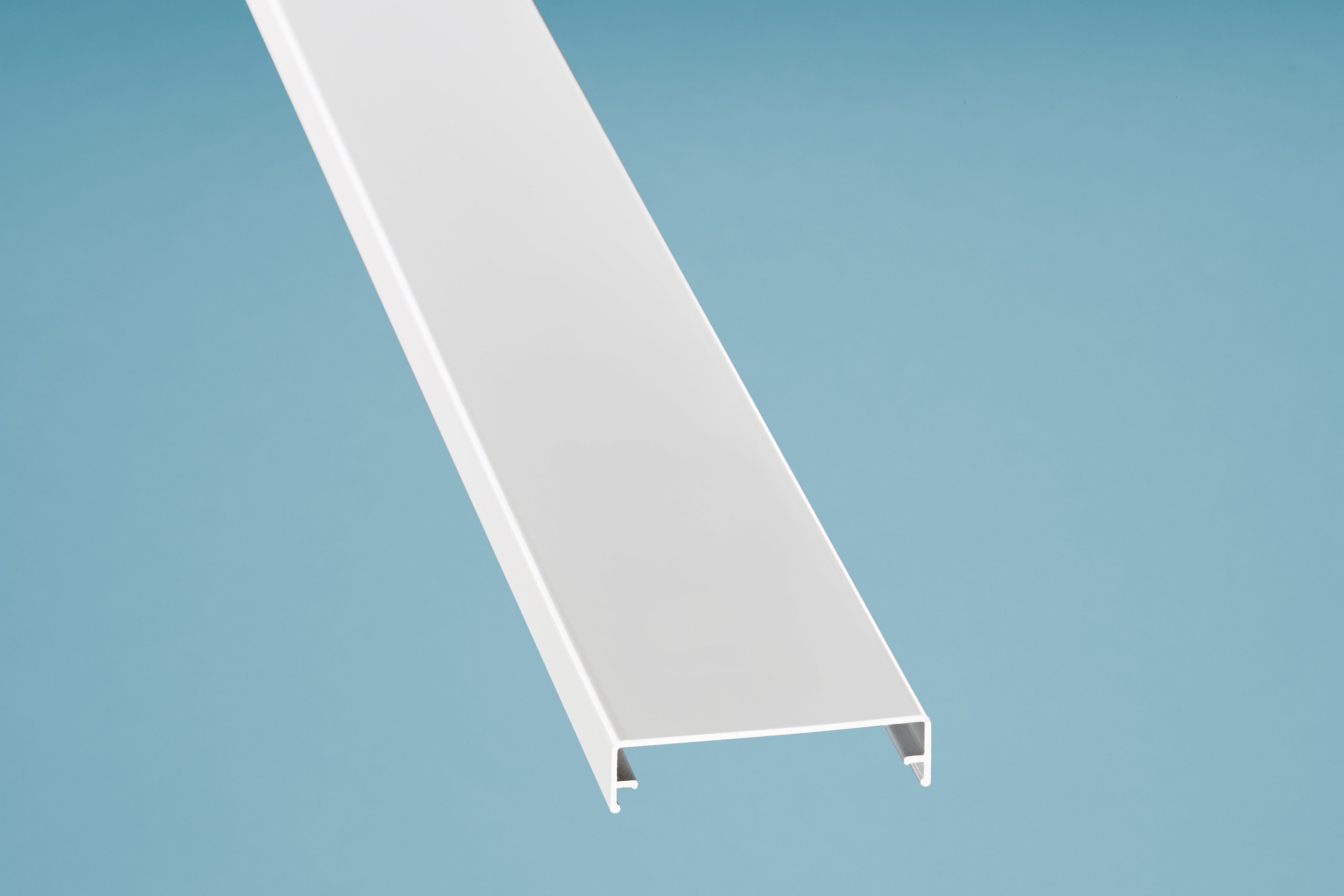 Alu-Zierklemmdeckel weiß lackiert Alu-Zierklemmdeckel weiß lackiert