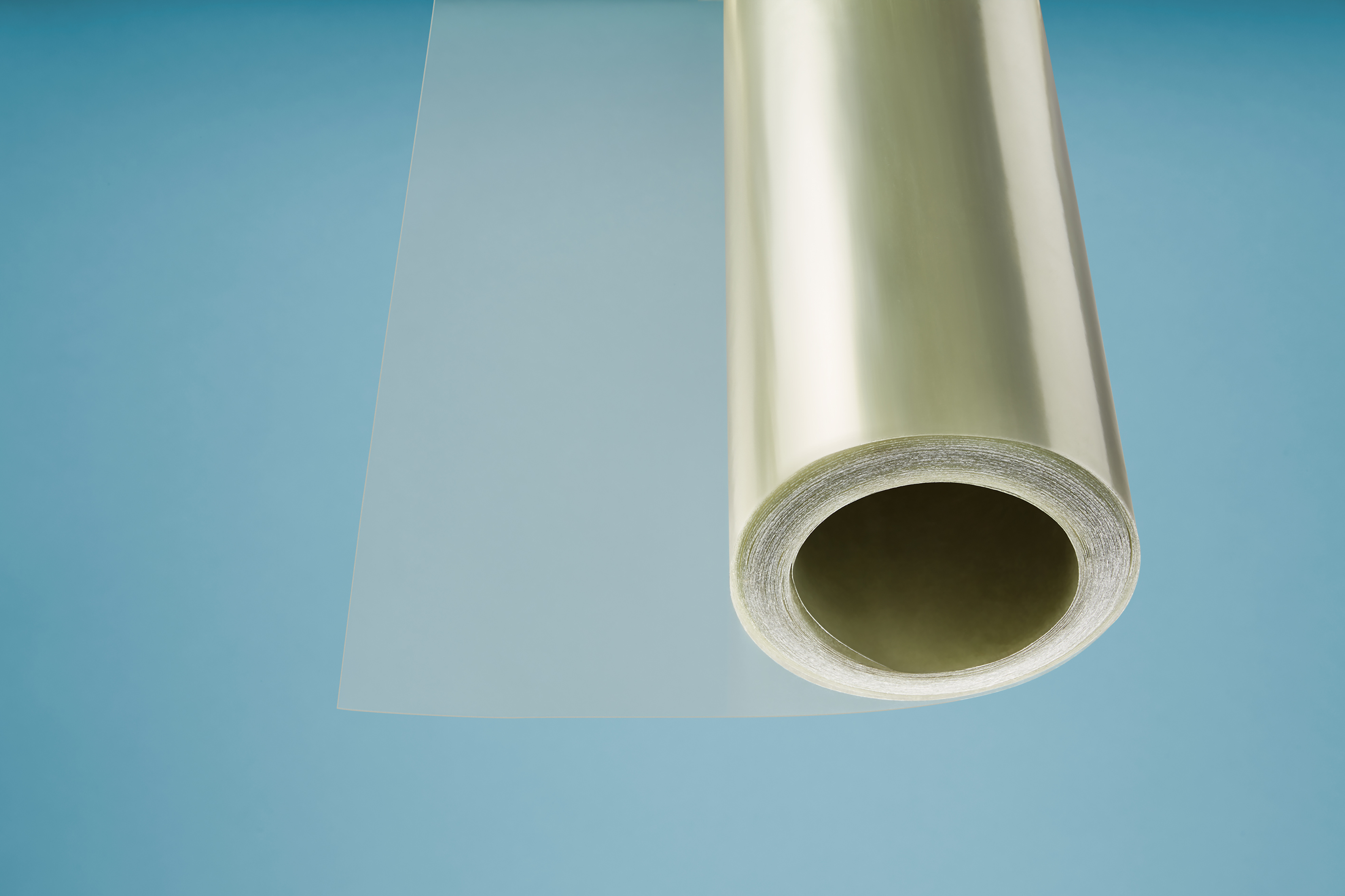 Polyester Flachbahn natur transparent - Langrollen mit 30 lfm.