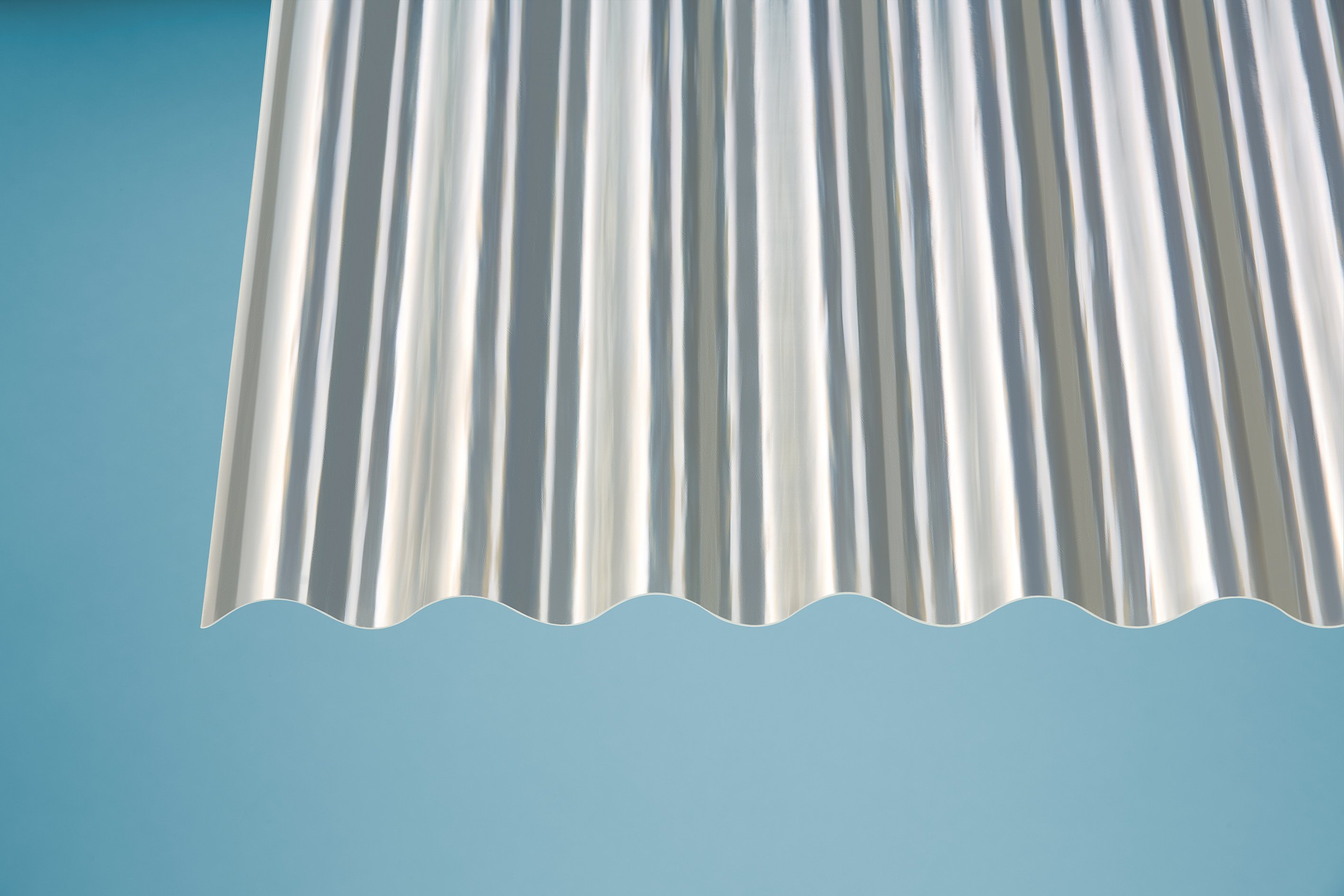 Polyester Lichtwellplatte natur Sinus 76/18 Polyester Lichtwellplatte natur Sinus 76/18