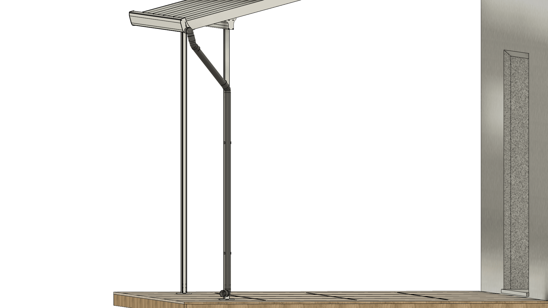 Regenablauf für Terrassendach Standard