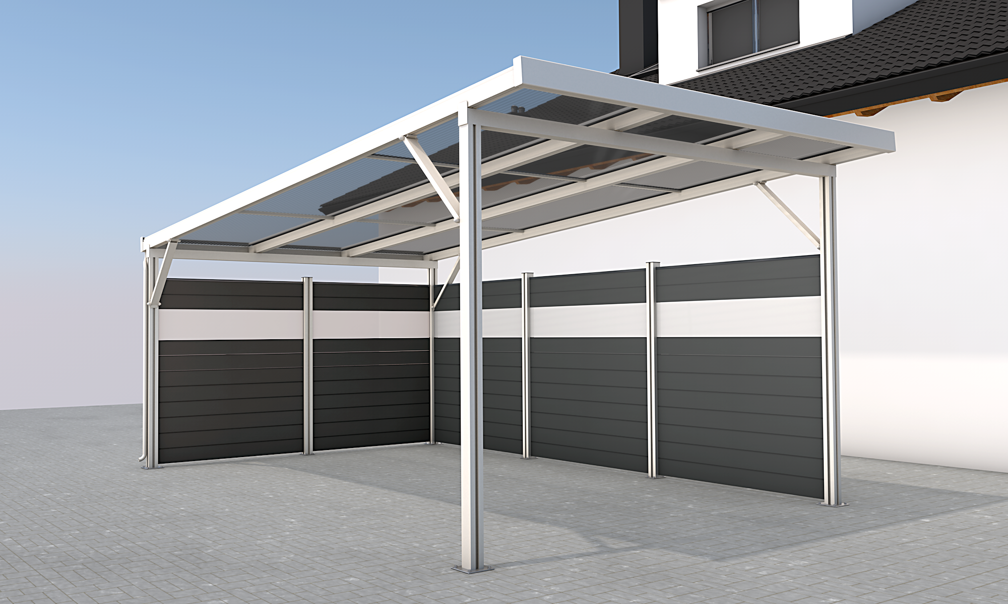 Rückwand Carport Premium Rückwand Carport Premium