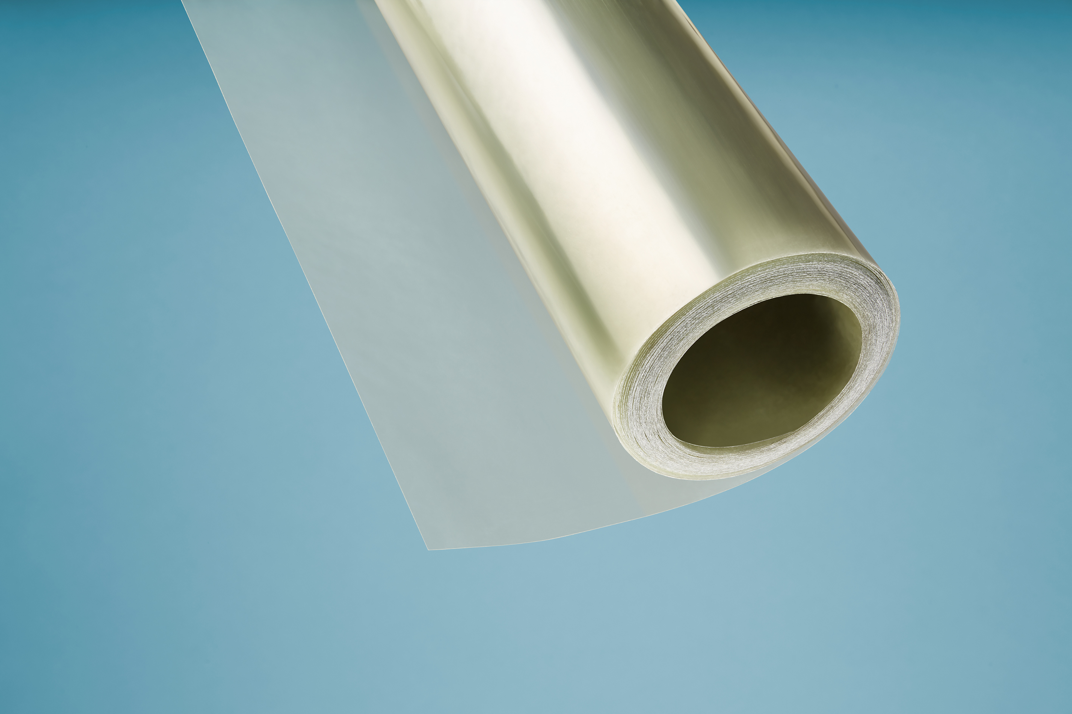 Polyester Flachbahn natur transparent - Langrollen mit 30 lfm.