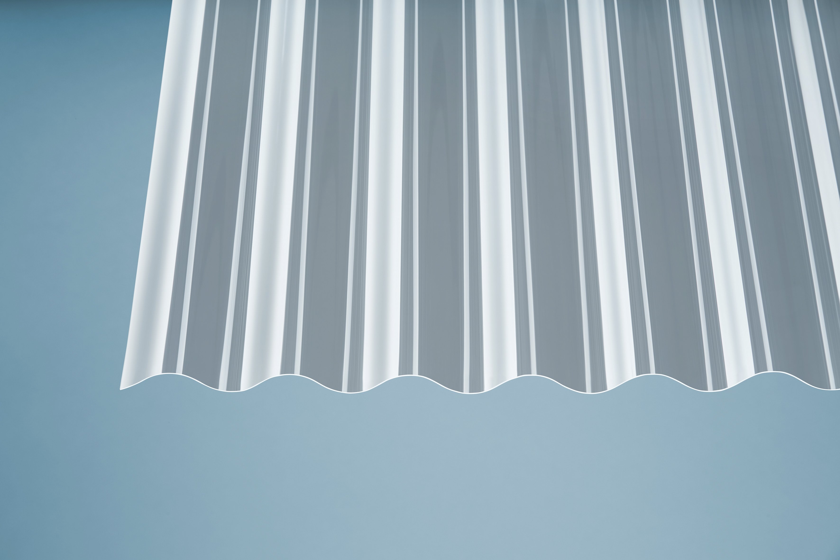 PVC Wellplatten 0,8 mm sinus klar PVC Wellplatten 0,8 mm sinus klar